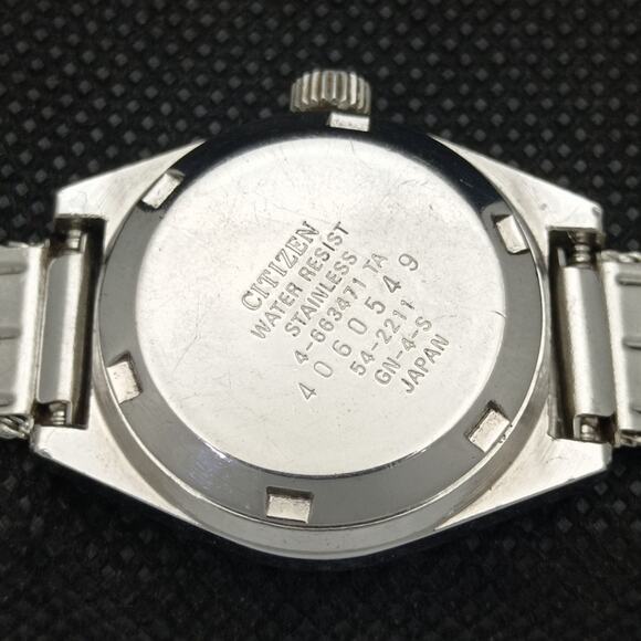 Vintage 1982 Citizen Automatic Womans Silver Watch W/daydate & Gold accents main image 5